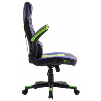 Кресло геймерское FLOKY Asgard Purple-Green черный/фиолетовый/зеленый купить в Минске
