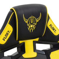 Кресло геймерское FLOKY Asgard Yellow-Black черный/желтый купить в Минске