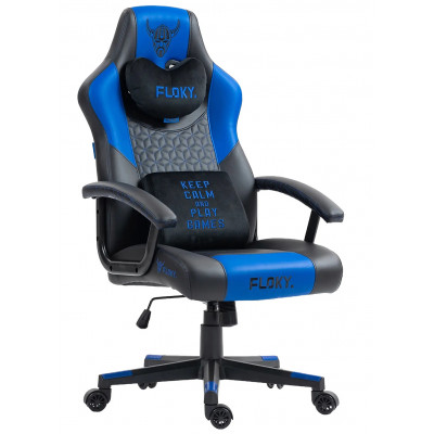 Кресло геймерское FLOKY Huginn Blue SP черный/синий купить в Минске