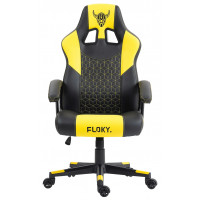 Кресло геймерское FLOKY Huginn Yellow SP черный/желтый купить в Минске
