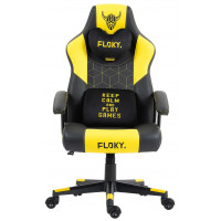 Кресло геймерское FLOKY Huginn Yellow черный/желтый купить в Минске