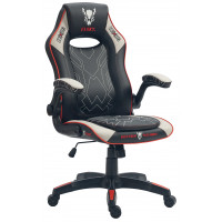 Кресло геймерское FLOKY NEXUS Black-Grey V2 черный/серый/красный