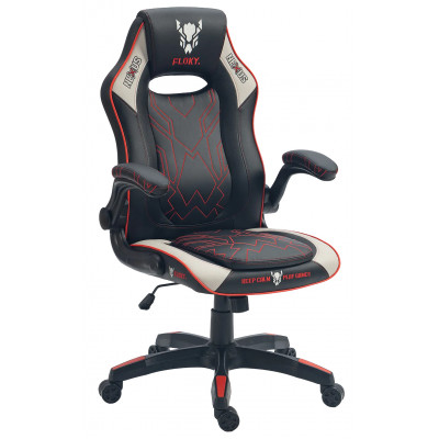 Кресло геймерское FLOKY NEXUS Grey-Red черный/серый/красный купить в Минске