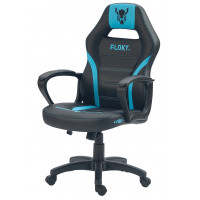 Кресло геймерское FLOKY VIBE Aqua-Black черный/голубой купить в Минске