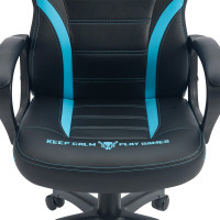Кресло геймерское FLOKY VIBE Aqua-Black черный/голубой купить в Минске