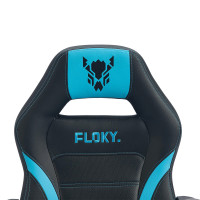 Кресло геймерское FLOKY VIBE Aqua-Black черный/голубой купить в Минске