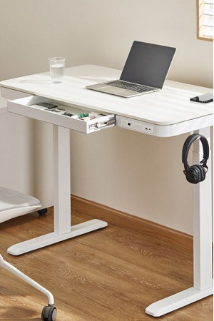 Живые фото Стол с регулируемой высотой Ergosmart Charged Desk 118*60 см