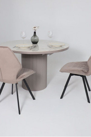 Живые фото Стул поворотный Rafael M-R 360 d05 CAPPUCCINO LUX/черный