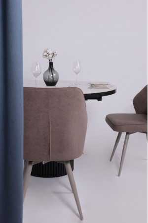 Живые фото Стул поворотный Michael-R1 360 b05 latte lux/капучино