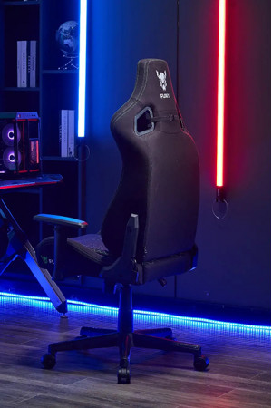 Живые фото Кресло геймерское FLOKY Velocity Black черный