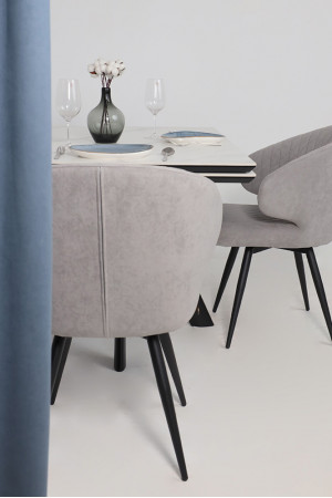 Живые фото Стул поворотный Rob-R1 b22 grey lux/черный