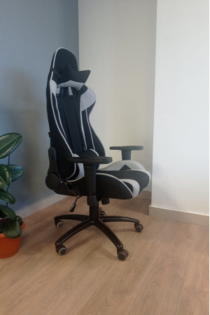 Живые фото Кресло Everprof Lotus S4 серый/черный