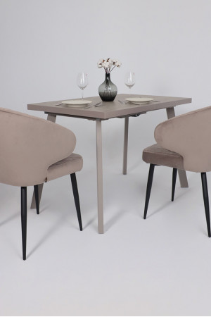 Живые фото Стул ROB d05 cappuccino lux/черный