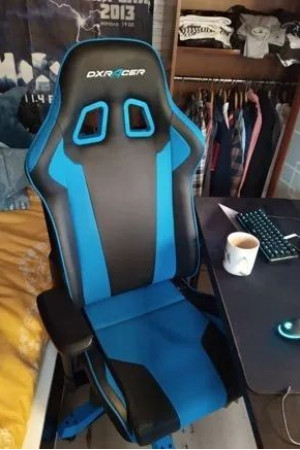 Живые фото Кресло DXRacer OH/KS06/NB