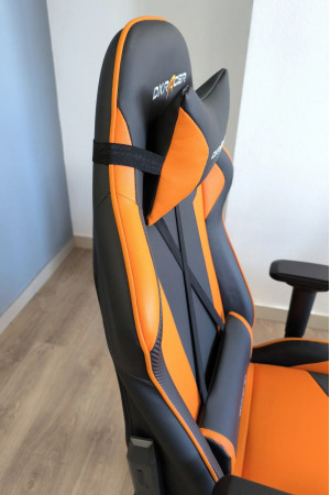 Живые фото Кресло DXRacer OH/KS06/NO оранжевый/черный