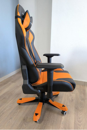 Живые фото Кресло DXRacer OH/KS06/NO оранжевый/черный