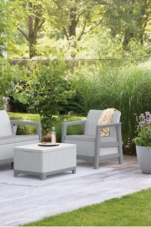 Живые фото Диван двухместный SCANDI LINEA 2S SOFA светло-серый