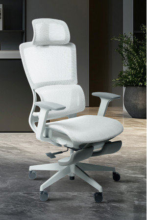 Живые фото Кресло SPARX Luster (Лустер) White/White белый/белый