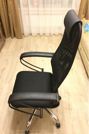 Живые фото Кресло Metta BP-8 комплект Ch (черное сиденье)
