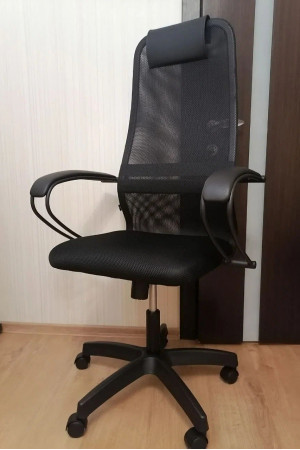 Живые фото Кресло Metta BP-8 комплект PL (черное сиденье)