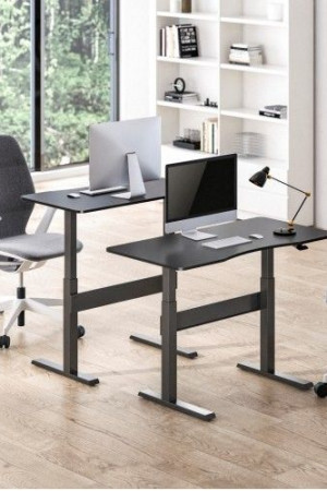 Живые фото Пневматический стол Air Desk (L) черный