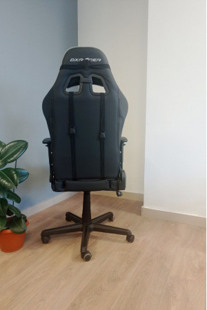 Живые фото Кресло DXRACER OH/P08/NG серый/черный