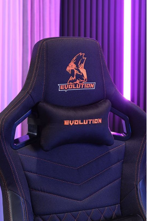 Живые фото Кресло EVOLUTION NOMAD Black/Orange