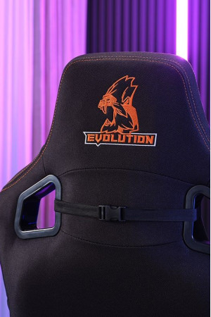 Живые фото Кресло EVOLUTION NOMAD Black/Orange