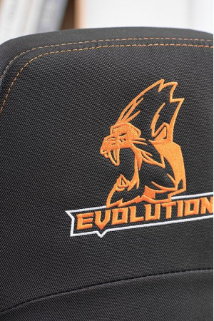 Живые фото Кресло EVOLUTION NOMAD Black/Orange