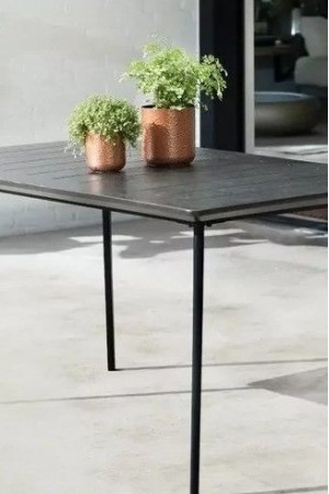 Живые фото Стол уличный Metal Outdoor черный