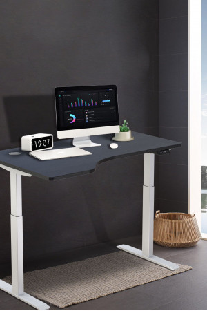 Живые фото Стол регулируемый Smartstol Slim 1400х800х18 мм  (белая рама)