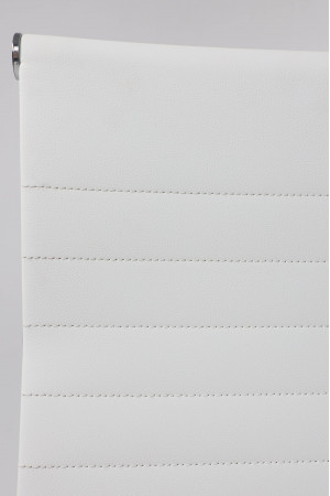 Живые фото Кресло AksHome Elegance (Элеганс) Light Eco белый