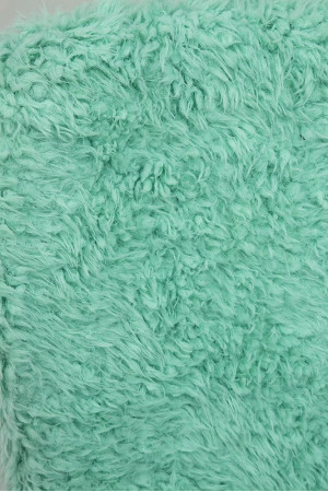 Живые фото Кресло AksHome FLUFFY (флуффи) мятный