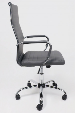 Живые фото Кресло AksHome Elegance (Элеганс) Light Eco серый