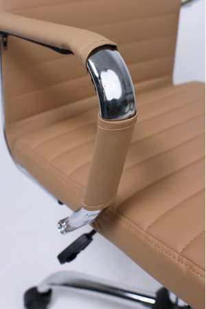 Живые фото Кресло AksHome Elegance (Элеганс) Light Eco бежевый
