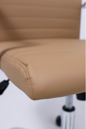 Живые фото Кресло AksHome Elegance (Элеганс) Light Eco бежевый