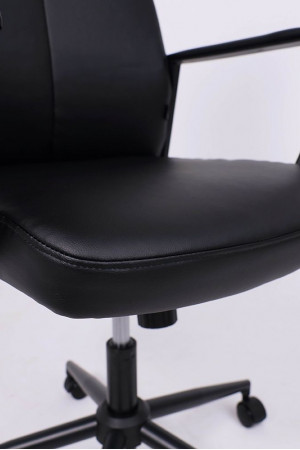 Живые фото Кресло AksHome EDISON (Эдисон) Eco черный