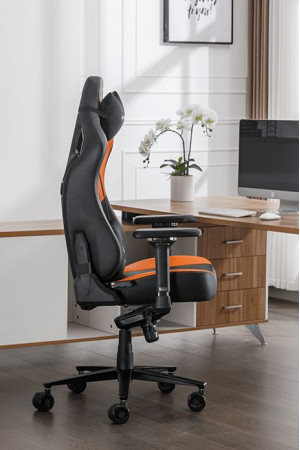 Живые фото Кресло Evolution Project A Black/Orange черный/оранжевый