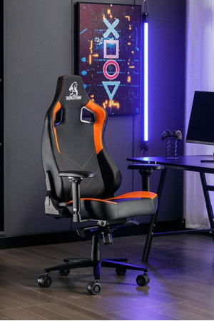 Живые фото Кресло Evolution Project A Black/Orange черный/оранжевый