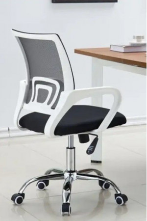 Живые фото Кресло SitUp MIX 696 White chrome (сетка Dark Gray/Dark Gray)