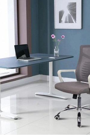 Живые фото Кресло SitUp DELTA Grey chrome (сетка Grey/Grey) без подголовника