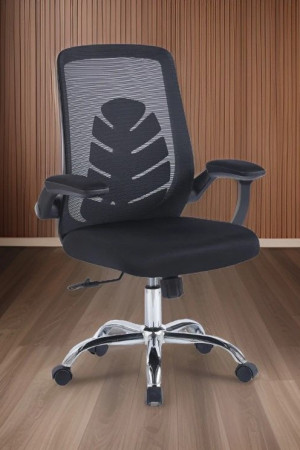 Живые фото Кресло SitUp MARLEN chrome (сетка Black/Black)