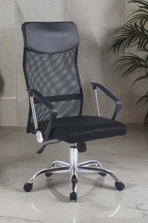 Живые фото Кресло SitUp FLAY chrome (сетка Black/Black)