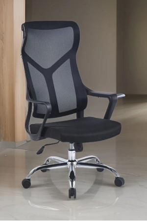 Живые фото Кресло SitUp WORK chrome (сетка Black/Black)