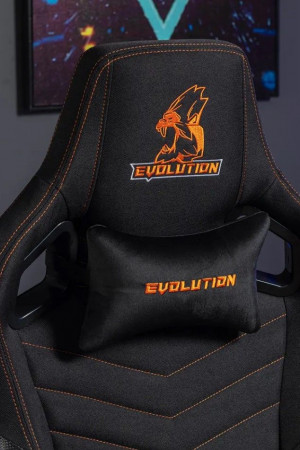 Живые фото Кресло EVOLUTION NOMAD PRO Black/Orange