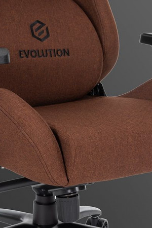 Живые фото Кресло EVOLUTION LEGEND BROWN коричневый