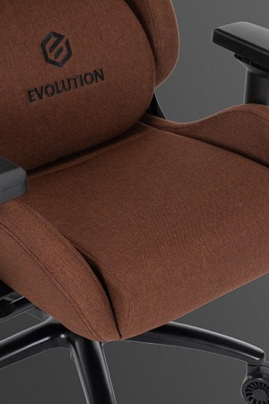Живые фото Кресло EVOLUTION LEGEND BROWN коричневый