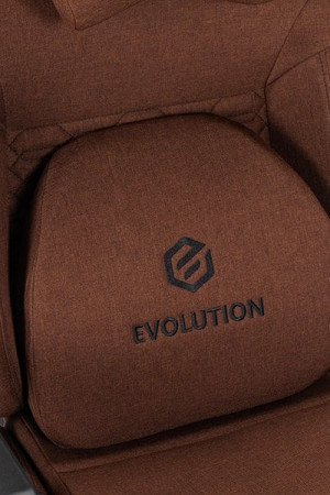 Живые фото Кресло EVOLUTION LEGEND BROWN коричневый