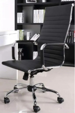 Живые фото Кресло SitUp NEWPORT chrome (экокожа Black) (MIX-720)