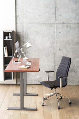 Живые фото Стол с регулируемой высотой Electric Desk Compact Black 136*80*3,6 см